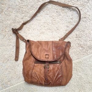 Brown Leather Shoulder Bag